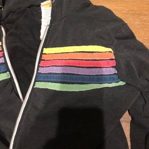 Black aviator notion hoodie